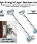 Heavy Duty Steel Double Ended Door Hinge Repair Wrench For Quick And DIY Gap Fixes In Homes And Biz, Adjustable Hinge Gap Tool Set For Residential And Commercial Use, 2 Pack, shown in close-up view.