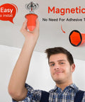 Orange Fire Sprinkler Paint Covers 30 Pack Ceiling Guard Caps Snaps Right On Pro Heavy Grip renovation masks in use.