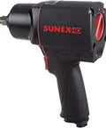 Beast Half Inch Composite Impact Wrench With Quiet Tech Exhaust Delivers Seven Hundred Fifty Foot Pound Working Torque