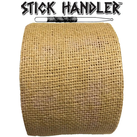 Pro Level Anti Slip Drumstick Grip Tape Four Pack Tan Cotton Gauze percussion accessory roll showing textured cotton for grip.