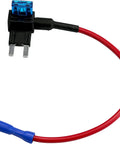 10 Pack 12V Car Add A Circuit Fuse Tap Adapter Kit With 15 Amp Fuses And 16 Gauge Red Wire Heavy Duty Blade Fuse Holder shown