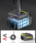 Electric Grease Gun For Industrial Use And Auto Maintenance, Pro Grade 24V Lithium Battery with dual power mode and cable