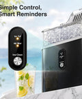 Countertop Nugget Ice Maker Cranks Out 35 Pounds Of Snap Bubble Ice Daily with simple controls and clean indicator.