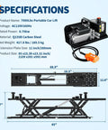 Beefy 7000 Lbs Portable Car Lift for Trucks, SUVs, and Sedans, Heavy Duty Scissor Lift Jack With Safety Lock specifications