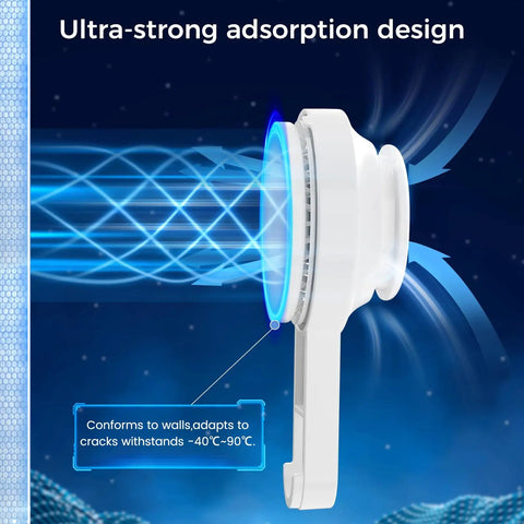 Ultra-strong suction cup design of Suction Cup Towel Bar 24 Inch Adjustable No Drill Removable Wall Mounted Towel Rack