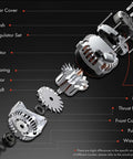 Exploded view of 12V 105A Alternator For Honda Fit 2017 2018 2019 2020 Automatic CVT Clockwise Rotation High Quality Replacement Part Fits 31100-5KK-004