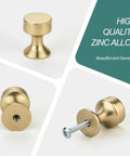 Champagne Bronze Cabinet Knobs 10 Pack Modern Drawer Pulls For Kitchen Cabinets Bathroom And Bedroom Furniture Hardware Solid Zinc Alloy Handles Easy Installation with high quality zinc alloy construction