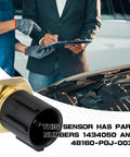 Dope Engine Oil Temperature Sensor For Honda Pilot 2003 To 2015 And Ridgeline 2006 To 2014 shown in close-up, part number 48160-PGJ-003.