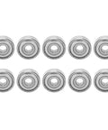 Top Rated Stainless Steel Ball Bearing Set For Skateboards And Longboards Plus Roller Skates Super Smooth S627Z Bearings High Speed Low Noise 7x22x7mm Size Drag Reduction Kit For Pros That Slays Every Session Game, 10 bearings