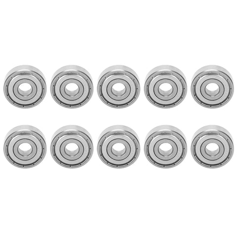 Top Rated Stainless Steel Ball Bearing Set For Skateboards And Longboards Plus Roller Skates Super Smooth S627Z Bearings High Speed Low Noise 7x22x7mm Size Drag Reduction Kit For Pros That Slays Every Session Game, 10 bearings