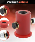 Road Warrior Shifter Isolator Bushing Kit For Eaton Fuller Heavy Rigs Replacement Fits Freightliner Kenworth Peterbilt Mack Volvo K3399 MS99-63399 close-up of red rubber bushing with metal fittings