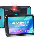 Heavy Duty 8 Inch Rugged Android 13 Tablet With Integrated Barcode Scanner, 4GB Ram And 64GB Storage, 4G Lte And Wifi 5 with Honeywell scanner.