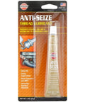 Packaging of Pro Grade Anti Seize Thread Lubricant With Copper Flakes, 1 oz tube, shown in clear blister pack.