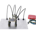 Hands Free PCB Probe Kit With Four SP10 Probes And Test Wires For Fine Pitch Components No Soldering Required on base plate