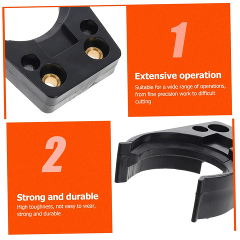 Automatic Tool Changer Holding Clip For Woodworking And CNC Engraving Claw Clamp Durable Plastic Tool Holder For Woodworking Machines CNC Centers Engraving Devices Quick Clamp Fix Heavy Duty Gear Accessory, black plastic