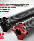 Pair Of 1.75 Inch Garage Door Torsion Springs With Non Slip Winding Bars Coated Heat Treated Steel For 18000 Plus Cycles