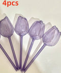 Pink Tulip Watering Globes For Indoor And Outdoor Plants Self Watering Bulbs That Slowly Release Water To Keep Pots Hydrated For 7 To 14 Days No Fuss Easy Care For Busy Plant Parents In A 2 Or 4 Pack, 4pcs purple plastic bulbs