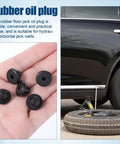 12 Pack Rubber Hydraulic Jack Oil Filler Plugs For Floor Jacks 5/16 Inch Round Head Replacement Plugs in hand