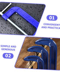 4 Inch Thickened G Clamp With Quick Release For Woodworking And DIY Projects Heavy Duty Metal C Clamp in blue, wet surface