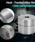 Heat-treated alloy steel die from Coin Ring Making Kit with Four Piece Punch and Die Set Self-Centering Metal Hole Punch Tool Kit