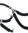Engine Heater Hose Assembly For Chrysler And Dodge Vehicles With Upgraded Aluminum Y Connector, black rubber hoses with clamps