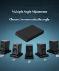 High Density Acoustic Isolation Pads 2 Pack Studio Monitor Speaker Foam with adjustable angles for optimal speaker placement.