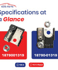 Real Deal 180 Amp Automotive Battery Fuse 18790 01319 showcasing two fuses with specifications for Hyundai Kia models.