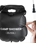 20L Capacity Heated Camp Shower Bag With Hose, Durable Fabric Portable Shower for camping and road trips