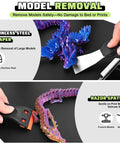 43 Piece 3D Printer Tools Kit For All FDM And SLA Printers With Nozzle Cleaning Tools Removal Scrapers Finishing Tools Five