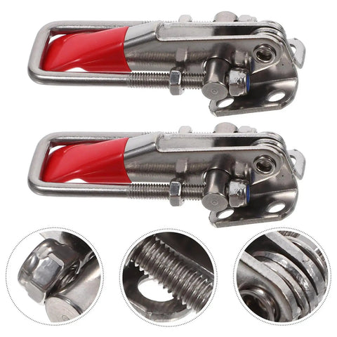 Beefy Adjustable Toggle Latch Clamp Heavy Duty Stainless Steel Pull Latch for Boxes and Cases Easy Installation Strong Grip