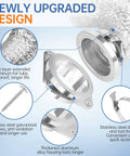 Magnetic Dryer Vent Connector Kit With Quick Connect And Airtight Seal DV180 featuring aluminum foil tube and clamps.