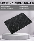 Natural Black Marble Cutting Board 12 By 8 Inch Real Stone Slab For Kitchen Counter And Cheese Board Elegant Marble Serving Tray