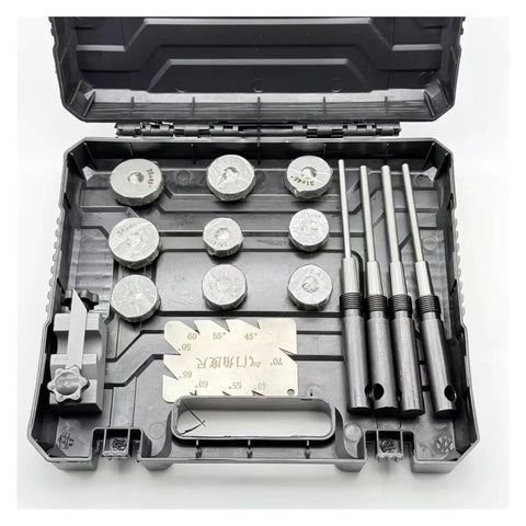 AZAXCQ Auto Engine Valve Seat Grinding Wheel 23-38mm Diamond Tool Kit, case with grinding heads and rods