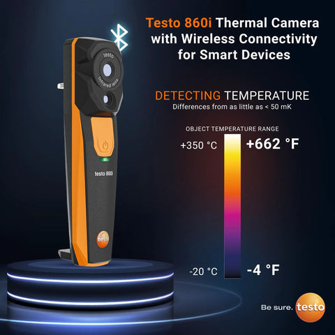 Wireless Thermal Imaging Camera For iPhone And Android With Carrying Pouch And USB C Cable, Handheld Infrared Camera displayed.