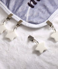 Star-shaped tablecloth weights with stainless steel clips from 10 Pack Marble Tablecloth Weights With Clips, Heavy Duty Stainless Steel Pendant Stone Hangers, Table Cover Clamps For Outdoor Picnics, Parties, And Family Dinners