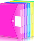 Heavy Duty Binder Pocket Folders 10 Pack With Tight Closure And Side Loading Pockets Three Hole Punched For Standard Binders