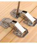 Concealed Stainless Steel Cabinet Hinges With No Drill Install Fully Hidden When Doors Shut Rust Resistant For Kitchens And Bathrooms