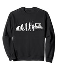 Fresh Tuk Tuk Rickshaw And Italian Scooter Transporter Sweatshirt, black, comfy, features retro transport graphic, ideal for travel.