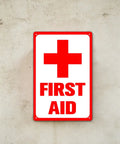 First Aid Sign 8x12 Inch Aluminum Safety Sign Built Tough For Heavy Duty All Weather Use Rugged And Weatherproof Rustproof