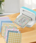 Six Inch Die Cutting And Embossing Machine For Card Making And Scrapbooking, Diy Crafts, Portable with A5 paper displayed