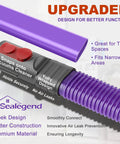 Must-Have Dryer Vent Cleaning Kit With Brush And Hose Lint Vacuum Attachments featuring sleek purple hose design