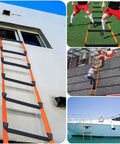 Fire Escape Rope Ladder Sixteen Point Four Feet Emergency Ladder For Two To Three Story Homes Beefy Heavy Duty Safety