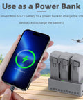 Charging phone with Mini 4 Pro 100W Fast 3 Way Charging Hub For DJI Mini 5 Pro, Mini 4 Pro, And Mini 3 Pro Battery Charger Station