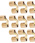 Brass Hidden Cylindrical Hinge For Jewelry Boxes And Small Cabinets 180 Degree Concealed Pivot 12mm wide polished 10 pack