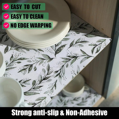 Top Shelf Non Adhesive Shelf Liners For Pantries Drawers And Closets With Nonslip Texture Durable Material Easy To Trim And Slide Into Place Every Single Time No Fuss Home Setup Game Changer