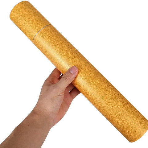 Lightweight Yellow Poster Tube Storage Container With Spacious Interior Grab And Go Round Mailing Tube Holder