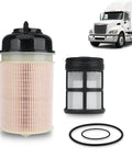 Premium Heavy Duty Engine Air Filter For 2013-2019 Freightliner Cascadia, includes filter and seals for DD13 DD15 engines.