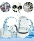 8 Pcs M20 Cable Glands Waterproof Nylon Joint Set For 6 To 12mm Wire Holes, Cable Fixing, Wiring, Repair, Gland Replacement, Electrical Enclosures, Durable Weatherproof Design, Compatible With Appliances, White, white nylon cable glands on enclosure with water splash