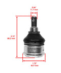 Honda Pioneer Front Lower Ball Joint Kit For 700-4 SXS700M4 2014 To 2023 Direct Bolt On Replacement Pair For Front Suspension Heavy Duty Ball Joints With Precision Fit And Durability, measured ball joint