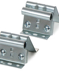 Adjustable Top Bracket For Garage Door Track 2 Pack Galvanized Steel Replacement Brackets With Zinc Plated Finish shown front view